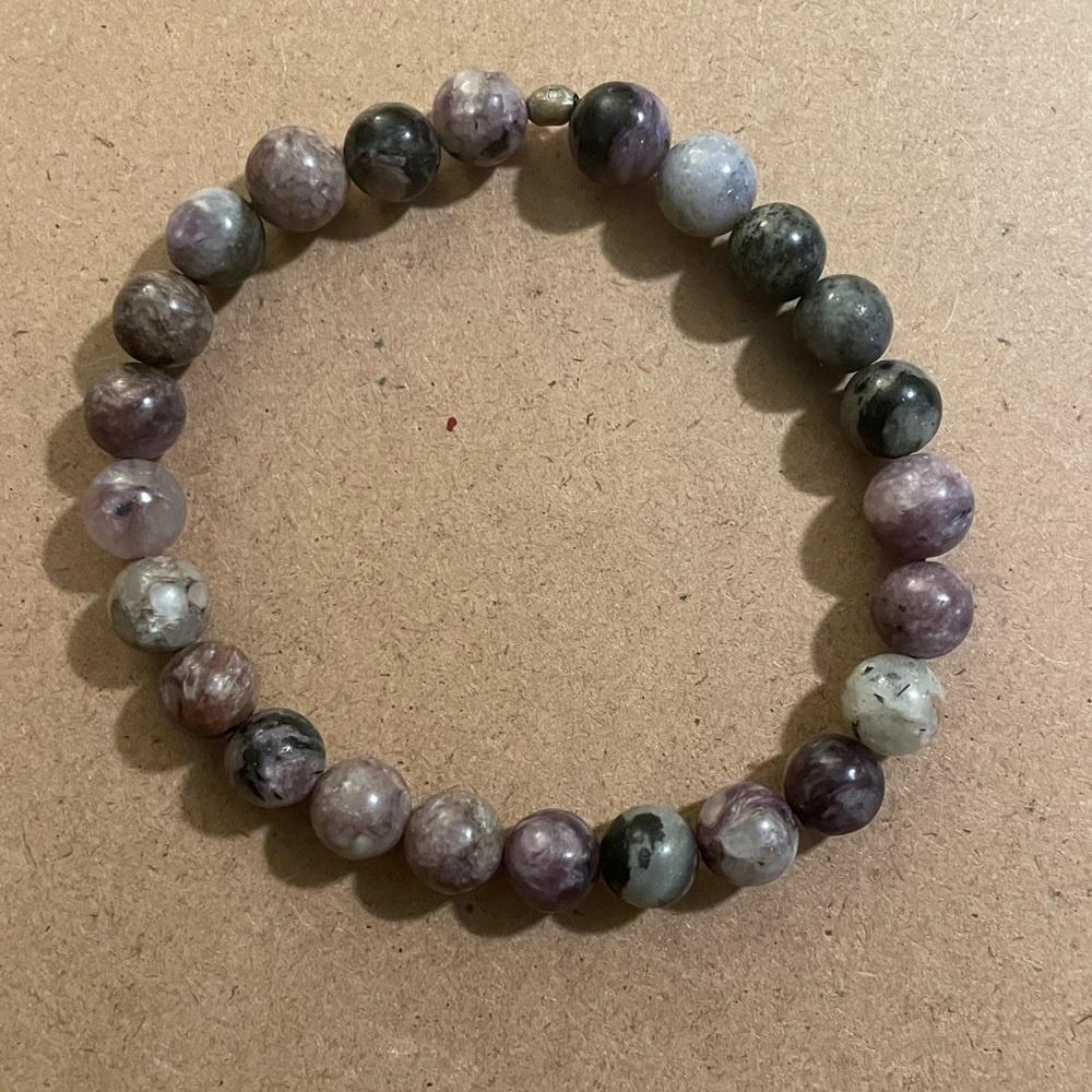 BOGO 1/2 off: Charoite Beaded Bracelet